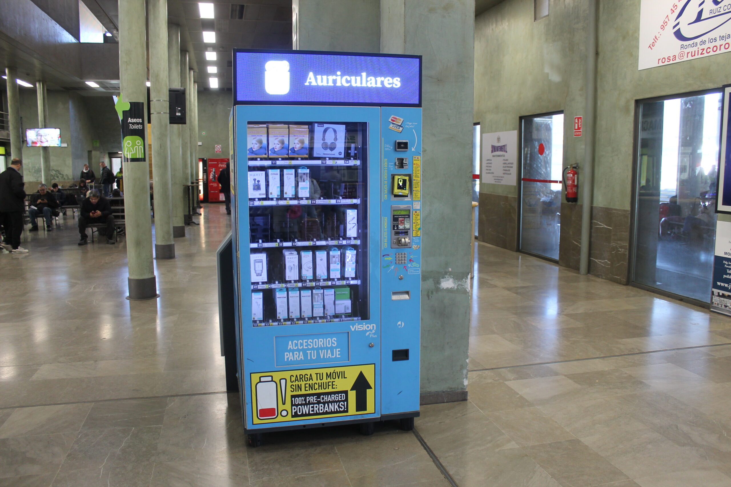 Maquina vending accesorios varios